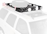 Black Aluminum  Roof Rack for Cargo, Luggage, and Bikes. Premium Quality Made in The USA. Fits Full Size Vans. 50" W x 60" L x 5" T. Requires Vehicle Specific Roof Rack Adapter