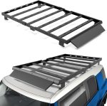 for Cruiser Roof Rack Cargo Basket Compatible with 2007 2008 2009 2010 2011 2012 2013 2014 Toyota FJ Cruiser,  Rooftop Pickup Truck Cargo Carrier Top Luggage Storage Holder Cross Bars